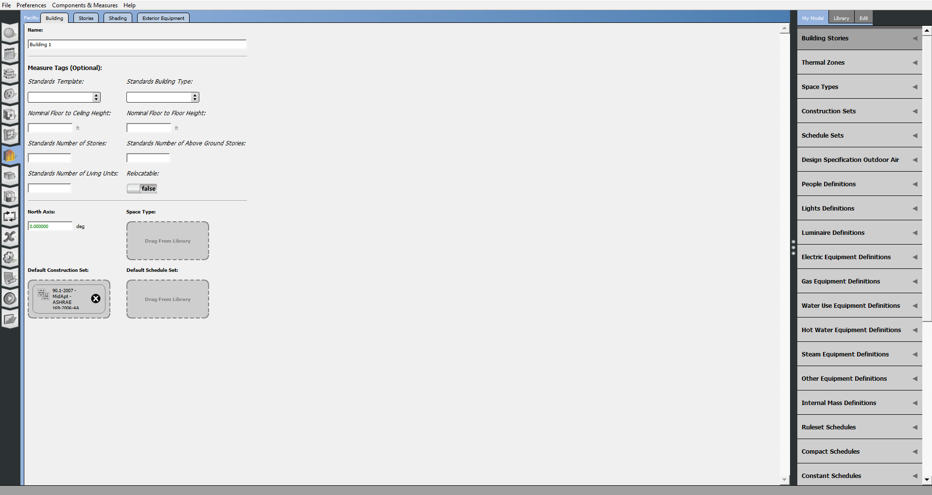 Click to view Facility Tab