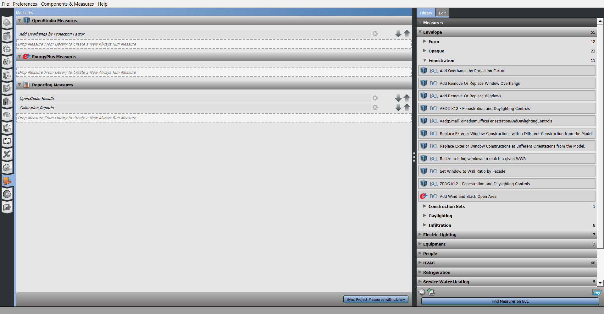 Click to view Measures Tab