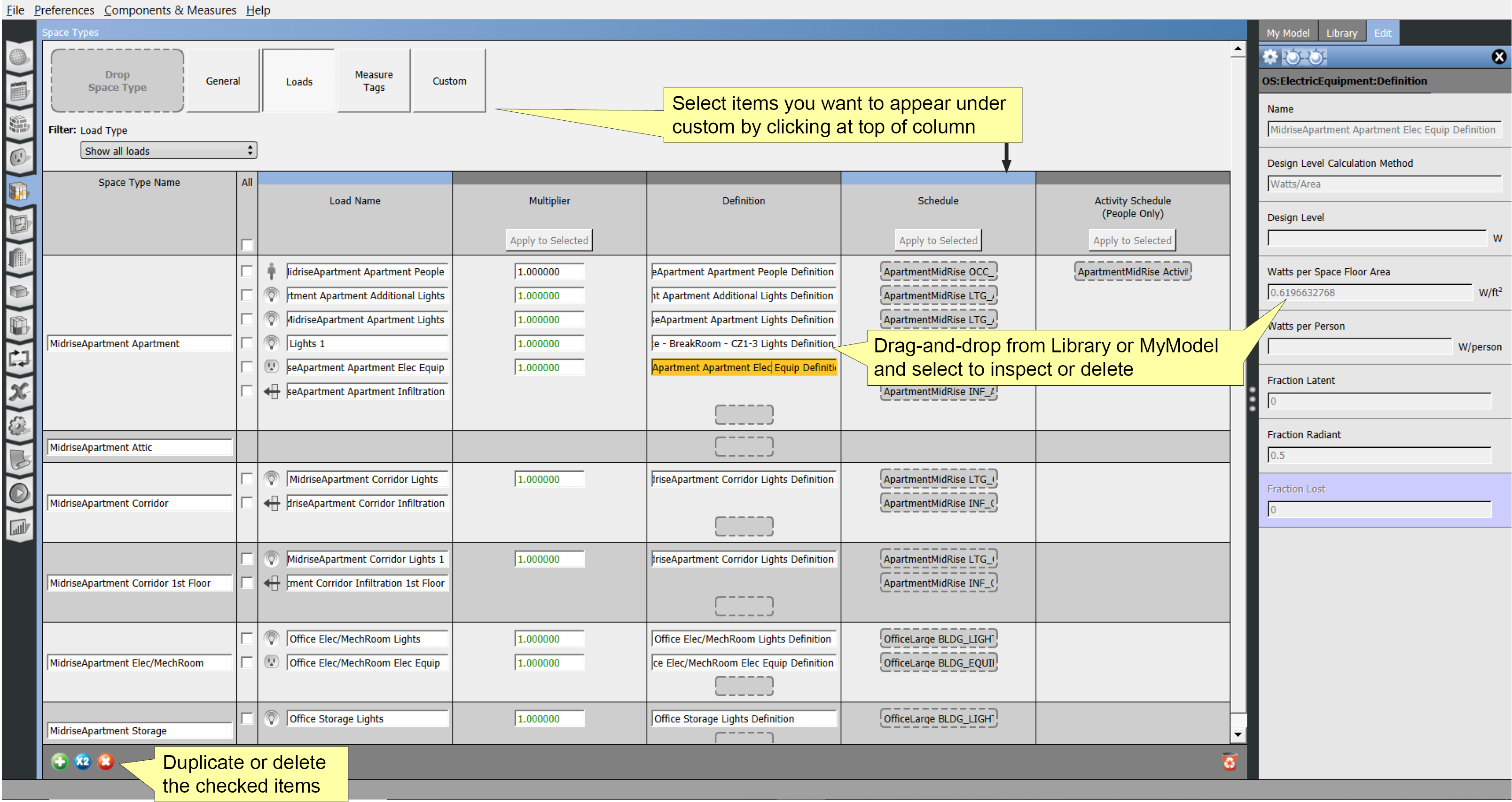 Click to view Schedules Editor Tab
