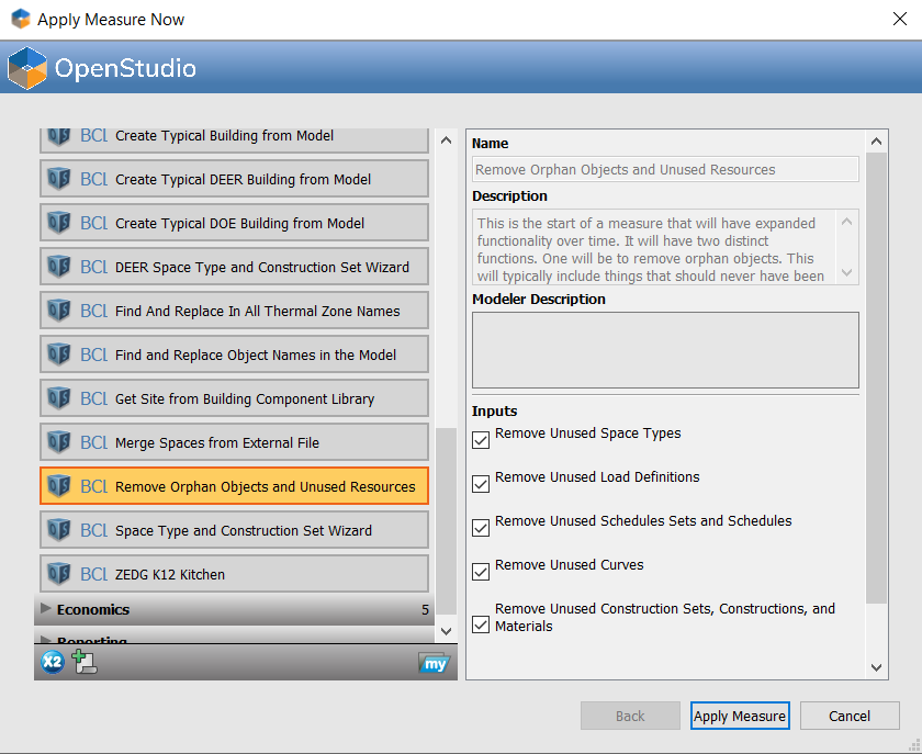 Remove Orphan Objects and Unused Resources - Arguments