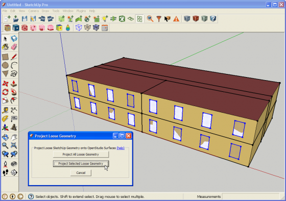 Project Loose Geometry Dialog