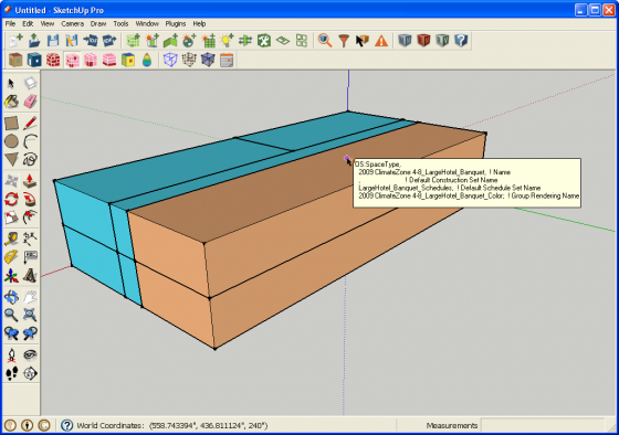 Space Attributes Dialog example
