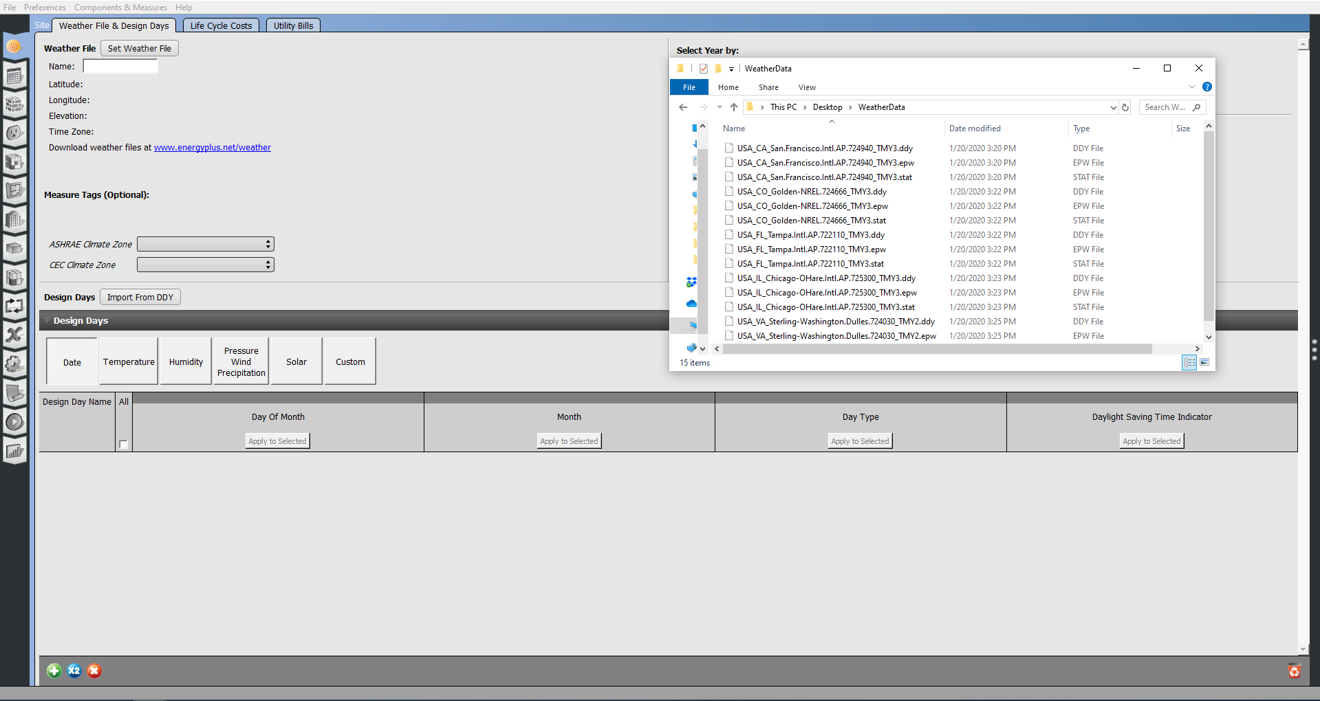 Click to view Open DDY File Dialog