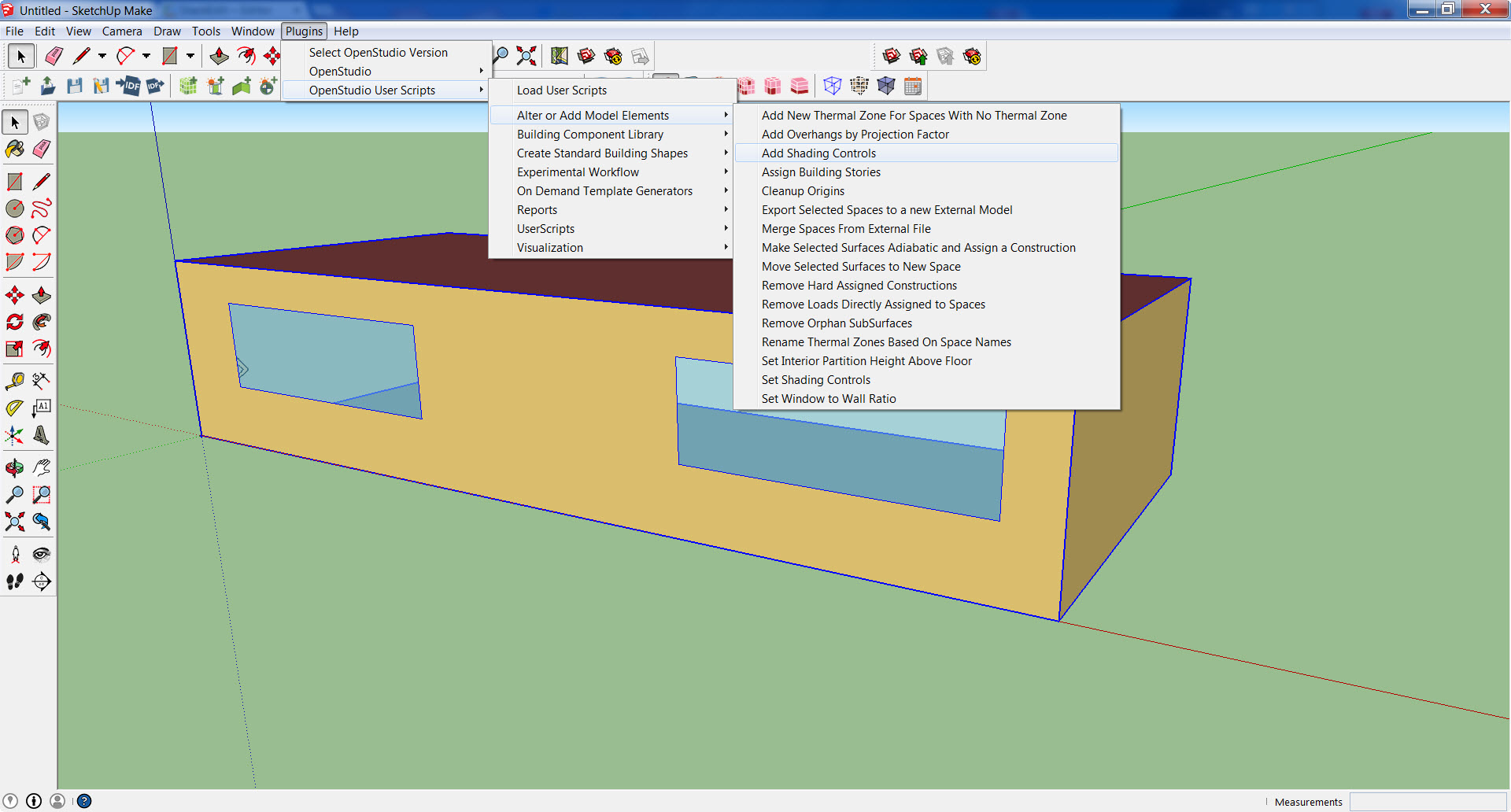 Add Shading Controls Menu