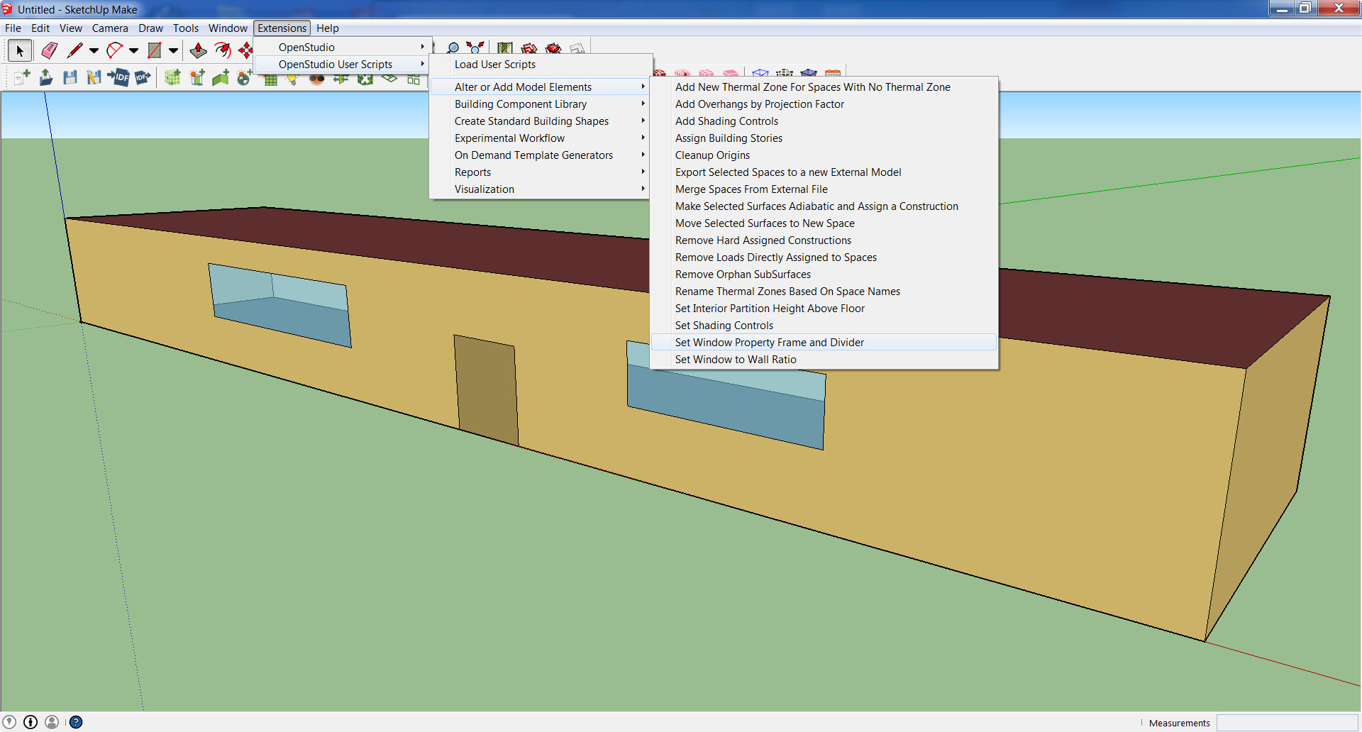 Add Window Property Frame and Divider Script
